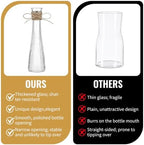 12 Pack Glass Bud Vases, 8.5" Ribbed Tall Bud Vases for Centerpiece Decor - Image 4