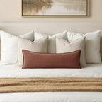 MIULEE Decorative Linen Lumbar Pillow Cover 14x36 Inch Autumn Glaze - Image 4