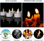 PUNPUBA 50Pack Flameless LED Tea Lights Candles Remote Control Warm White - Image 6
