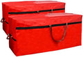 WFK 2 Pack 5FT Christmas Tree Storage Bag Waterproof Xmas Tree Bag Red by WFKWorshipQualityFirst