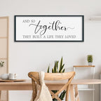 And So Together They Built A Life They Loved Wall Decor, 32"×12", Black - Image 4