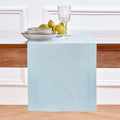 Solino Home 100% Pure Linen Table Runner Ice Water Long, Fete 14 x 132 in by SolinoHome