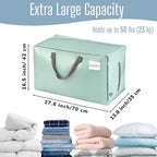 VENO 8 Pack Extra Large Heavy Duty Moving Bags with Wide Opening & Reinforced Handles, Reusable Storage Tote Bags with Strong Zippers for Clothes, College Dorm Essentials & Moving Supplies - Image 4