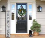 Assalamu Alaikkum Porch Sign Salaam Outdoor Welcome Sign for Front Porch Standing Eid Signs Muslim Jewish Rustic Farmhouse Leaner Tall Vertical Wooden Plaque 48"X8" Large - Image 3