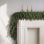 9Ft Christmas Cedar Garland, Real Touch Soft Greenery Christmas Decorations - Image 6