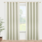 KOUFALL 90 Inch Curtains for Living Room,Extra Wide 72 in Width 72x90 Grommet 2 Panel Set 60-70% Blackout Window Treatments by KOUFALL