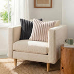 Pallene Faux Fur Decorative Throw Pillow Covers 22x22 Set of 2, Dark Grey - Image 4