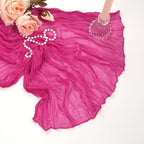 12 Pack 35 x 120 Inch Hot Pink Table Runner Cheesecloth 10Ft - Image 7