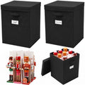 2 Packs Christmas Nutcracker Storage Box 16 Inch Hold 9 Nutcrackers Figurine Collectible Black Dividers for Holiday Decor Carolers Santa Figure Nut Cracker Ornaments by Wesnoy