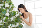 Artificial Flower Garland 2pcs 5.4ft Rose & Hydrangea Vine, White Flower - Image 2