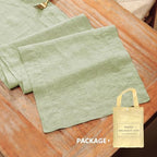 Linen Table Runner 14X90 Inches,100% French Linen Sage Green Tablerunner,Machine Washable Dining Table Runner for Fall,Wedding,Party,Halloween,Christmas(Sage Green) - Image 5