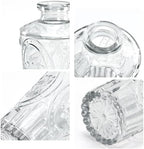 Glass Bud Vases Set of 12, Clear Small Vases for Flowers, Bulk Glass Vase for Centerpieces, Vintage Embossed Flower Vase for Wedding Table Decoration, Home, Cocktail Party - Image 6