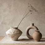 Wabi Sabi Rusty Vintage Vase, 6.3" Tall Wabi Sabi Decor Rustic Farmhouse Pottery Vase for Centerpiece, Textured Pottery Flower Vases for Home Decorative, Table, Living Room, Bedroom, Bathroom, Kitchen - Image 7
