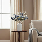 Large White Vase, Big Iron Vase for Long Stem Flowers, Modern Decor - Image 5