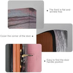Burbuja Valentine Flowers Pink Wood Door Cover, Stretch Fabric Backdrop Door Porch Covers for Home Party Holidays Decoration, 35x79 In - Image 4