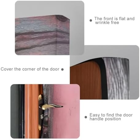 Burbuja Valentine Flowers Pink Wood Door Cover, Stretch Fabric Backdrop Door Porch Covers for Home Party Holidays Decoration, 35x79 In - Image 4