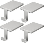 Christmas Stocking Holder for Mantel Fireplace Metal Stocking Hangers Hanging Hooks Heavy Duty Weighted Stocking Holder Bases for Xmas Shelf Fireplace Stair Decor (4, Silver) by ARCHCRTC