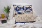 TreeWool 100% Cotton Woven Throw Pillow Cover (Pack of 1, 18" x 18", Blue) - Image 6