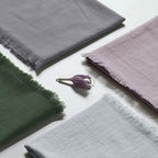 Handmade Cloth Napkins 100% Cotton Napkins with Fringe，Delicate Handmade Cloth Napkins for Dinners, Parties, Weddings and More，18 x 18 Inch Set of 12 - Lavender - Image 6