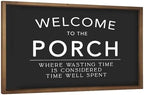 23.6"x15.7" Welcome to Our Porch Sign by flangairy