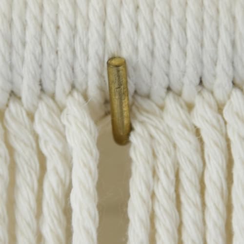 Macrame Wall Hanging Blue Large Hand-Dyed Ombre Fiber Tapestry 57"W*39"L - Image 6