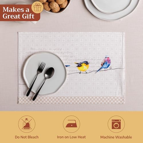 Maison d' Hermine Placemats Set of 4 Reusable 100% Cotton (13"x19") - Image 5