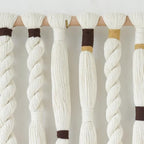 Macrame Wall Hanging Woven Knot Tassel Fringe Boho Wall Art 27"W*29"L - Image 7