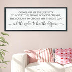ZZJJHYWGQ Serenity Prayer, Bible Verse Wall Decor, 40''×15'', Black - Image 4