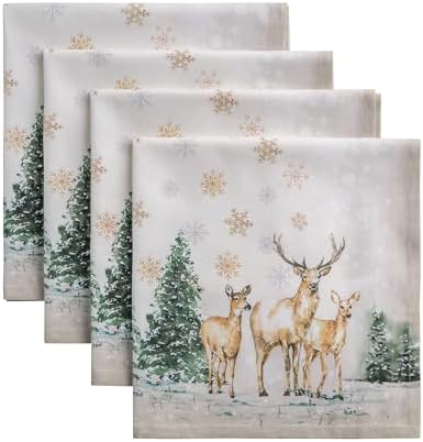 Maison d' Hermine Cloth Napkins Set of 4 Reusable 100% Cotton (20" x 20") by MaisondHermine