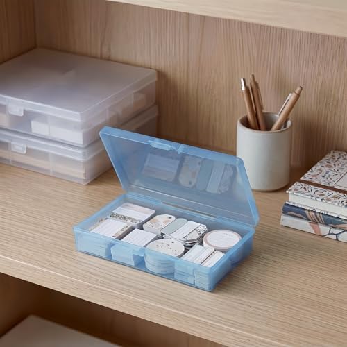 LJY 12 Blue Rectangular Plastic Boxes, 5.3 x 3.1 x 1.2 in for Coins - Image 5