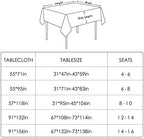 BALCONY & FALCON Rectangle Table Cloth Waterproof Olive 57"x118" - Image 6