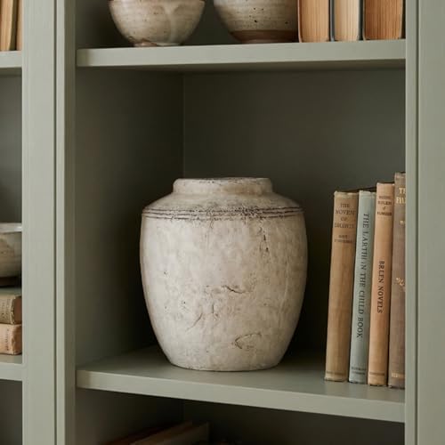 Ceramic Flower Vase Home Decor Rustic Vintage Terracotta Vase 7.28" - Image 7