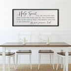comurdyo Holy Spirit You are Welcome Here Wall Decor Art, 32x12 Inch Black by comurdyo