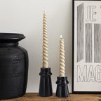 Vixdonos Marble Candle Holder Set of 2 Taper Candle Candlestick Mantle Candle Stand for Home Decor,Wedding,Party and Table Centerpieces(Black) - Image 5