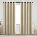 KOUFALL Beige Black Out Curtains 84 Inches Long,72 Wide 70-80% Blackout Curtains for Bedoom Living Room by KOUFALL