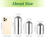 Hewory Silver Glass Bud Vases for Flowers: 12PCS Chrome Small Vases Bulk - Image 5