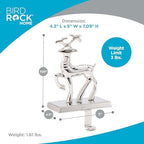 BIRDROCK HOME Christmas Stocking Holders for Mantle - Weighted Metal Hanger for Stockings & Holiday Decor - Sturdy Metal Hook for Fireplace, Staircase & Shelf - Non-Scratch Base - Reindeer - Image 3