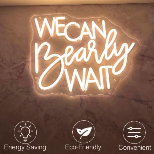 We Can Bearly Wait Neon Sign for Backdrop Baby Shower LED Neon Light - Image 5