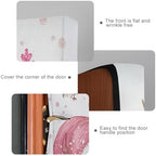 Pfrewn Christmas Decorations Door Cover Cute Sweet Pink Santa Claus Front Door Backdrop Banner Winter Holiday Garage Door Sign for Home Indoor Outdoor Party Supplies 36x98 in - Image 4