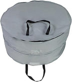 30" Gray Multi-Seasonal Double Wreath Storage Bag - Image 4