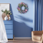 Lavender Wreaths for Front Door 18 Inch Spring Summer Wreath with Lavender,Berries, Butterflies,for Year-Round Use Indoors and Outdoors as Wall, Door, Window, Party and Wedding Decorations - Image 5
