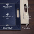 2-in-1 Serving Tray & Placemat | Faux Leather & Reversible - Image 6