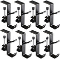 2-in-1 Adjustable Christmas Stocking and Garland Hangers, Heavy Duty Metal Mantel Hooks, No Drill Stocking Holders, Garland Decorations (Black-8PCS) by Unknown