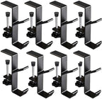 2-in-1 Adjustable Christmas Stocking and Garland Hangers, Heavy Duty Metal Mantel Hooks, No Drill Stocking Holders, Garland Decorations (Black-8PCS) by Unknown