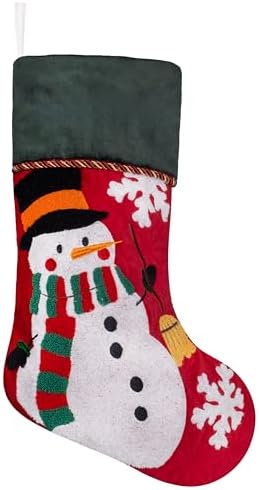 BHD BEAUTY 2026 New Christmas Stocking Red and Green Customized for Family Decorations Hanging Ornament 7 Pack - Image 6