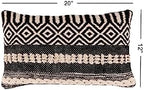 · REDEARTH · Textured Handwoven Throw Pillow Cases - Char Delineate Black - Image 6