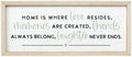 Simply Said, INC Farmhouse Frames Family Sign - Home Is Where Love Resides - 10 x 24 inch Rustic Wood Sign - Made in USA - FF1291 by SimplySaidINC
