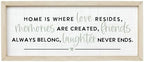 Simply Said, INC Farmhouse Frames Family Sign - Home Is Where Love Resides - 10 x 24 inch Rustic Wood Sign - Made in USA - FF1291 by SimplySaidINC