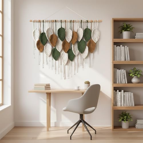 Macrame Wall Art Tapestry - Large Boho Chic Woven Wall Hanging Decor - Image 4