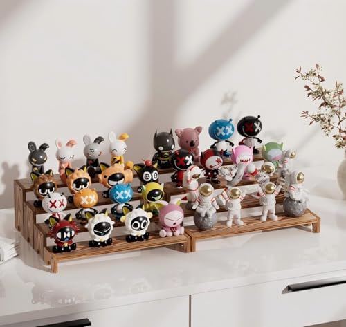 14 Inch Large Wooden Tiered Riser Display Stands, 2 Set Stackable Wooden Cupcake Stand Dessert Table Display Set,Tiered Shelf Organizer,Display Stands Shelf,Vendor Booth Display Items for Vendor Events - Image 6